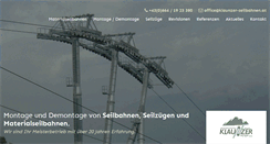 Desktop Screenshot of klaunzer-seilbahnen.at
