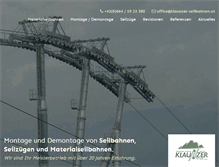 Tablet Screenshot of klaunzer-seilbahnen.at
